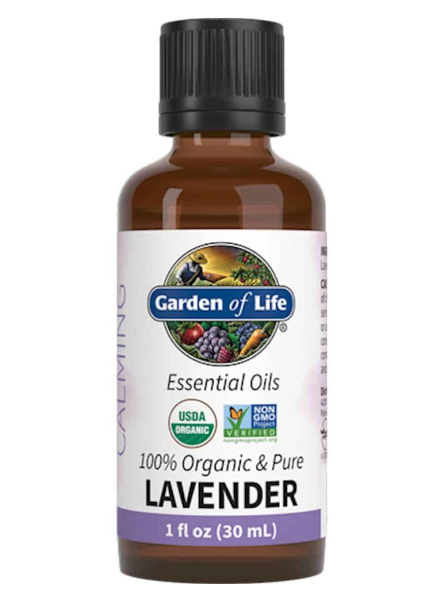 Garden of Life Lavender Essential Oil — Organic Lavender Oil, Calming Aroma