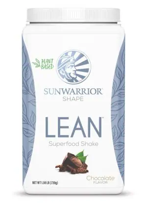 Sunwarrior Lean Superfood Shake Chocolate -- plant-based protein, weight management