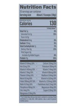 Sunwarrior Lean Superfood Shake Chocolate -- plant-based protein, weight management - Back