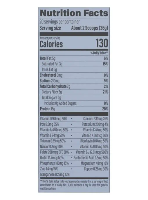 Sunwarrior Lean Superfood Shake Chocolate -- plant-based protein, weight management - Back
