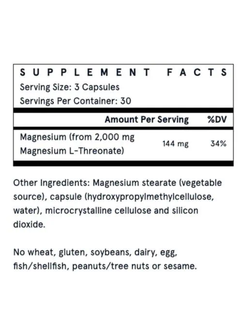 Jarrow Formulas MagMind(R) -- magnesium supplement, brain health - Back