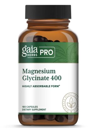 Gaia Herbs Magnesium Glycinate 400 — Highly absorbable magnesium, vegetarian capsules