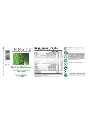Innate Response Men's 55+ Multivitamin -- multivitamin for men, optimal health support - Back