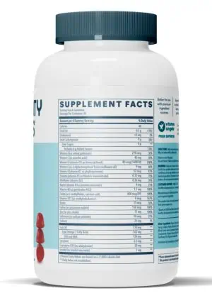 SmartyPants Vitamins Men's Complete -- men's multivitamin, omega-3 supplement - Back
