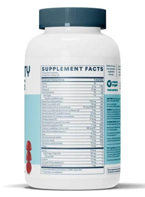 SmartyPants Vitamins Men's Complete -- men's multivitamin, omega-3 supplement - Back
