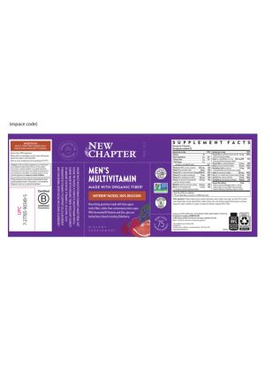 New Chapter Men's Multivitamin Gummies -- multivitamin gummies, organic vitamins - Back