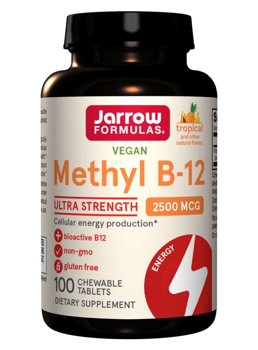 Jarrow Formulas Methyl B-12 2,500mcg Tropical -- vitamin B12, energy production