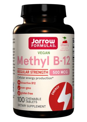 Jarrow Formulas Methyl B-12 500mcg Cherry -- energy production, brain function