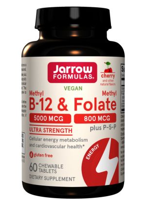 Jarrow Formulas Methyl B-12 & Methyl Folate Cherry -- methyl b12, methyl folate