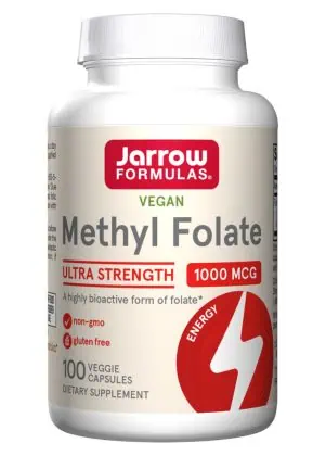 Jarrow Formulas Methyl Folate -- folate supplement, vegan