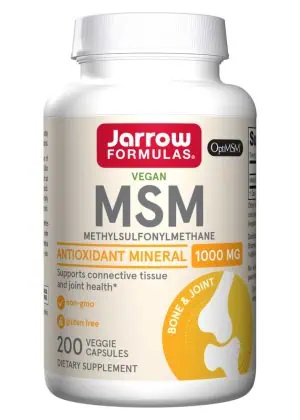 Jarrow Formulas MSM Sulfur 1000mg -- antioxidant mineral, joint support