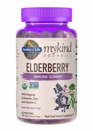 Garden of Life Elderberry Gummies — immune support, organic elderberry, vitamin C