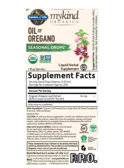 mykind Organics Herbal Oil of Oregano