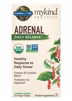 Garden of Life mykind Organics Adrenal Daily Balance — adaptogenic herbs, stress support