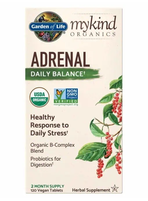 Garden of Life mykind Organics Adrenal Daily Balance — adaptogenic herbs, stress support