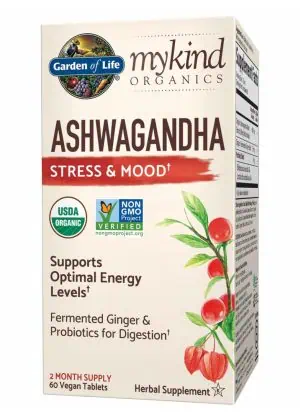 Garden of Life mykind Organics Ashwagandha — stress relief, energy support