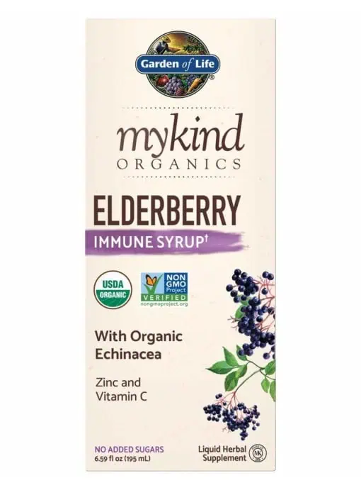 mykind Organics Elderberry Immune Syrup — herbal support, immune health