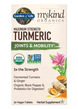 Garden of Life Maximum Strength Turmeric — Joint Health, Mobility Support