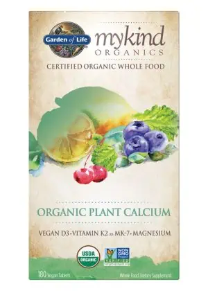 Garden of Life mykind Organics Organic Plant Calcium — vegan calcium supplement, organic calcium