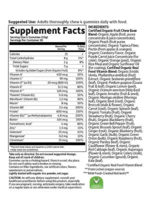 mykind Organics Prenatal Multi Gummies — Organic Fruit, Whole Food Vitamins - Back