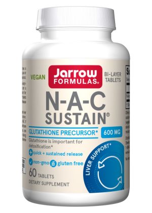 Jarrow Formulas N-A-C Sustain 600mg -- antioxidant support, liver health