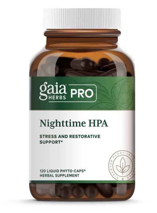 Gaia Herbs Nighttime HPA — Stress Support, Restorative Sleep