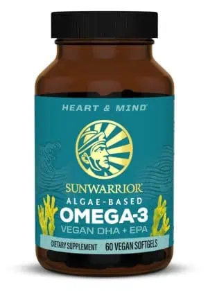 Sunwarrior Omega-3 Vegan DHA & EPA -- plant-based omega-3, algae oil