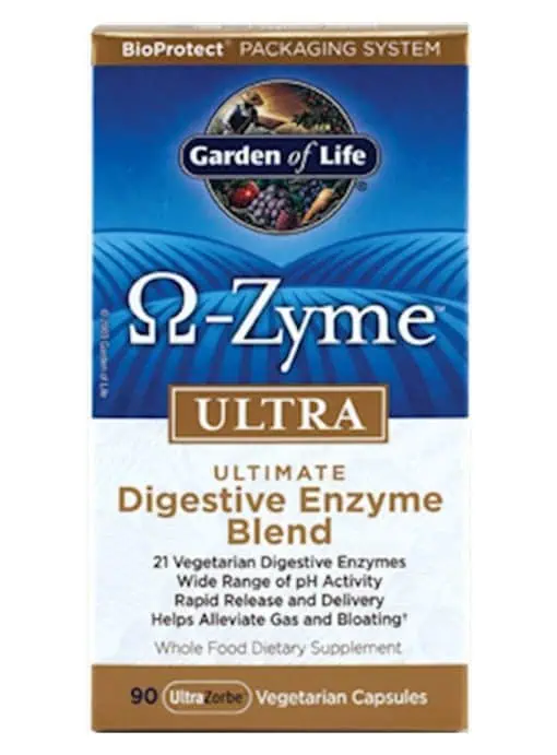 Garden of Life Ω-Zyme ULTRA — digestive enzyme blend, gastrointestinal health