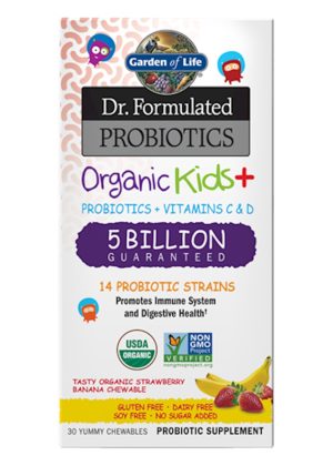 Garden of Life Dr. Formulated Probiotics Organic Kids+ -- kids probiotics, organic probiotics