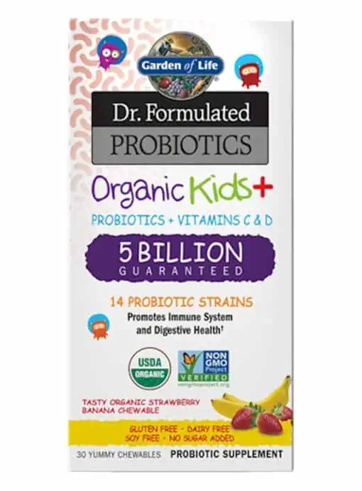 Garden of Life Dr. Formulated Probiotics Organic Kids+ -- kids probiotics, organic probiotics