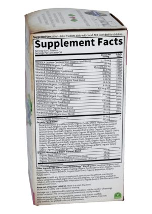 Garden of Life Women’s Multi 40+ — Organic Multivitamin for Women - Back