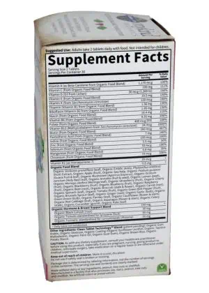 Garden of Life Women’s Multi 40+ — Organic Multivitamin for Women - Back