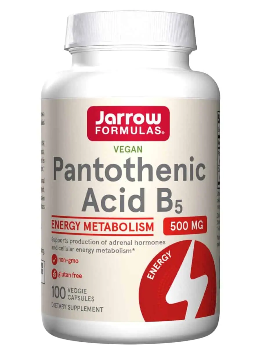 Jarrow Formulas Pantothenic Acid 500mg -- energy production, adrenal support