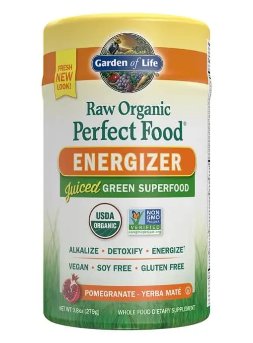 Garden of Life Perfect Food RAW Energizer — green superfood, organic energy