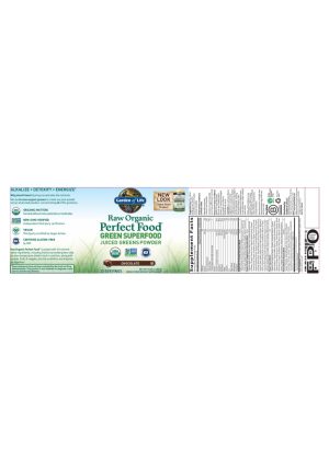 Garden of Life Raw Organic Perfect Food — Green Superfood, Nutrient-Dense Greens - Back
