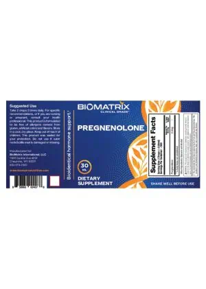 Biomatrix Pregnenolone -- hormone balance, adrenal health - Back