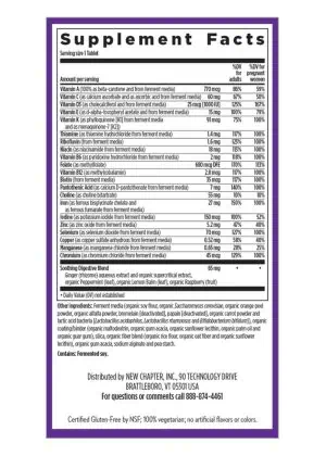 New Chapter Prenatal One Daily -- prenatal vitamins, pregnancy support - Back
