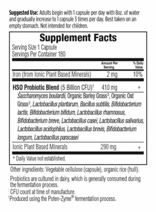 Garden of Life Ultimate Probiotic Formula — Probiotics, Digestive Health - Back