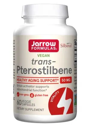 Jarrow Formulas Pterostilbene -- pterostilbene supplement, healthy aging support