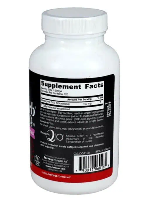 Jarrow Formulas Q-Absorb Co-Q10 100mg -- heart support, high absorption - Back