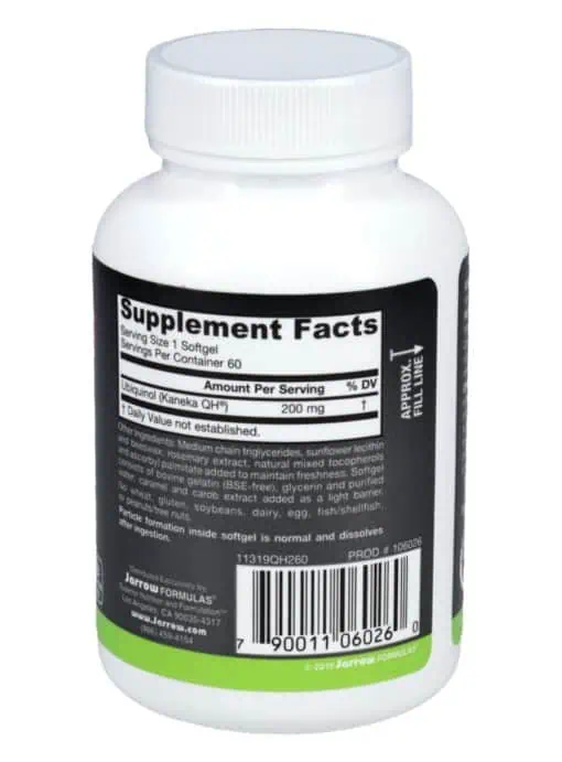 Jarrow Formulas QH-Absorb 200mg -- Ubiquinol supplement, high absorption - Back