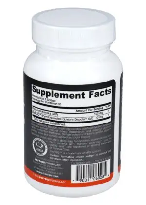 Jarrow Formulas QH + PQQ -- mitochondrial support, heart health - Back