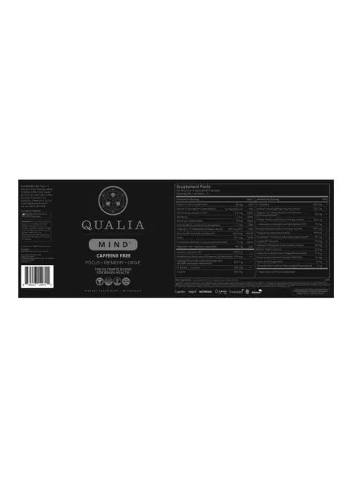 Qualia Mind — brain health, cognitive support - Back