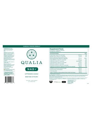 Qualia NAD+ — Boost NAD+ Levels, Support Cellular Energy - Back
