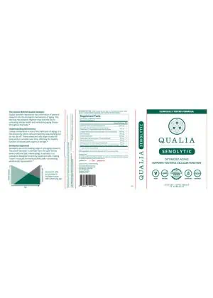 Qualia Senolytic — Cellular Health, Aging Support - Back