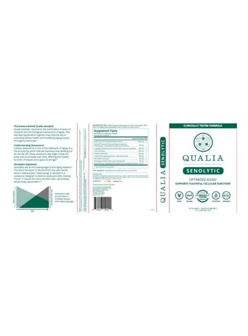 Qualia Senolytic — Cellular Health, Aging Support - Back