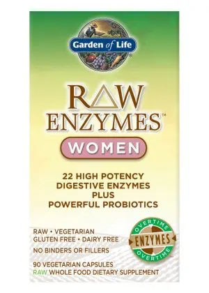 Garden of Life RAW Enzymes Women — Digestive Health, Probiotics