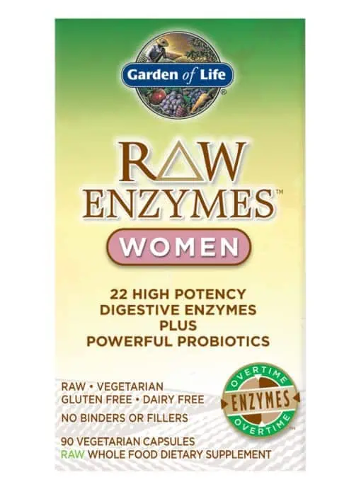 Garden of Life RAW Enzymes Women — Digestive Health, Probiotics