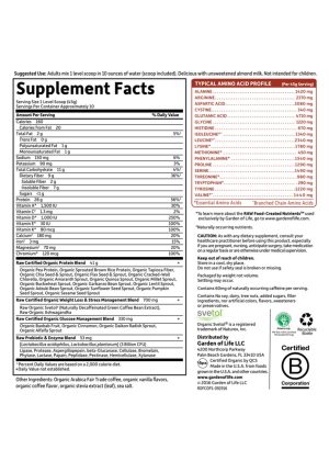 Garden of Life Raw Organic Fit — High Protein for Weight Loss, Satisfies Hunger - Back