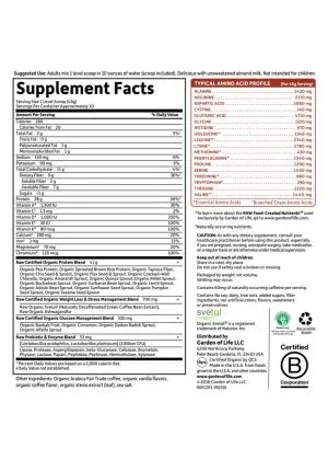 Garden of Life Raw Organic Fit — High Protein for Weight Loss, Satisfies Hunger - Back